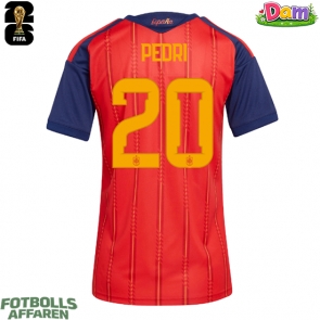 Spanien Pedri Gonzalez #20 Hemmatröja Kvinnor VM 2026 Kortärmad